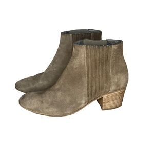 Vince Haider Flint Distressed Suede Leather Ankle Boots
